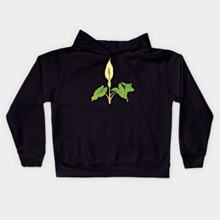 Arum maculatum - botanical illustration Kids Hoodie